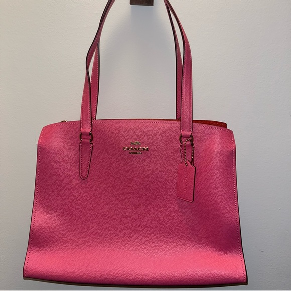 Coach Pink Tatum Carryall Tote - Picture 2 of 6